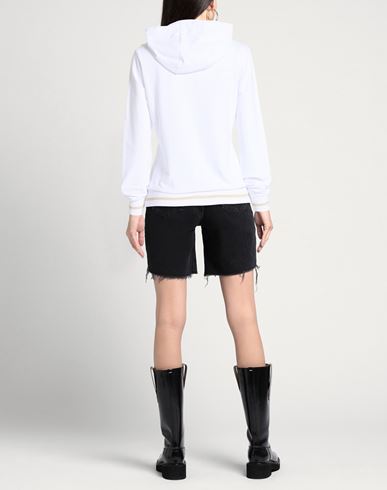 Woman Sweatshirt White Size S Cotton, Elastane