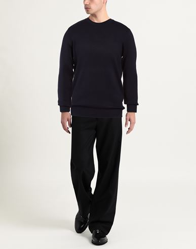 Man Sweater Midnight blue Size L Wool, Polyester, Polyamide, Acrylic, Viscose