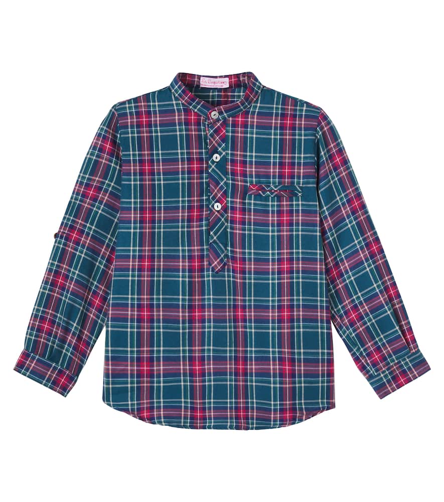 Mateo tartan cotton-blend shirt