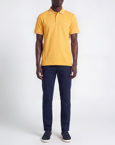 Man Polo shirt Marigold Size 3XL Cotton, Elastane