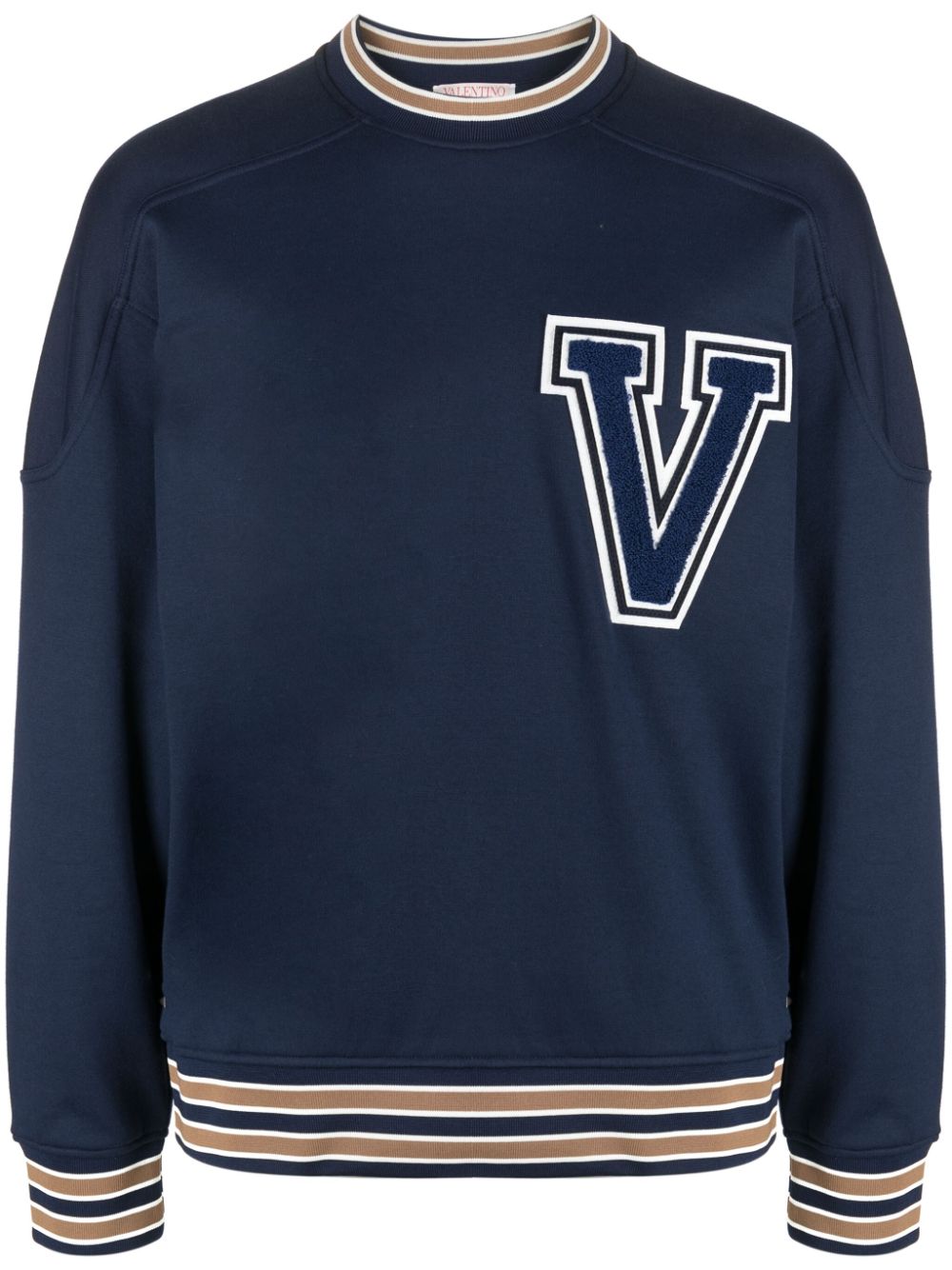 VLogo crew-neck sweatshirt - Blue
