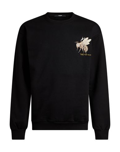Man Sweatshirt Black Size L Cotton