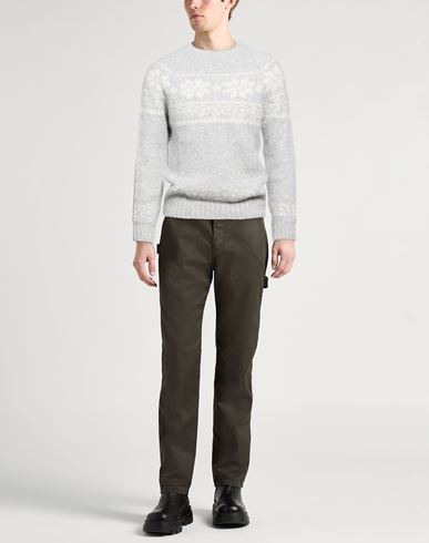 Platinum Man Turtleneck Light grey Size L Cashmere, Alpaca wool, Silk