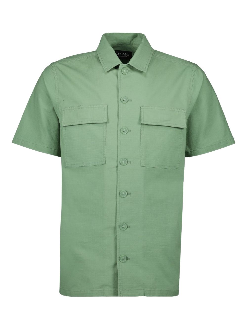 Gaky flap-pocket short-sleeve shirt - Green