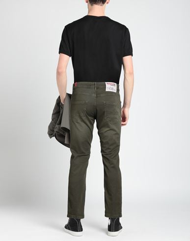 Upgrade Denim Man Jeans Military green Size 32 Cotton, Elastane