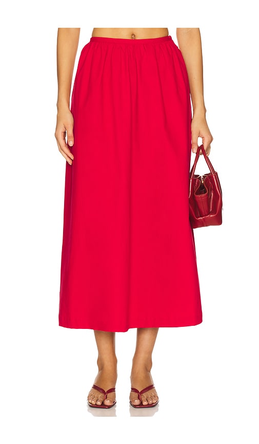Saudade Charm Skirt in Red. - M also in