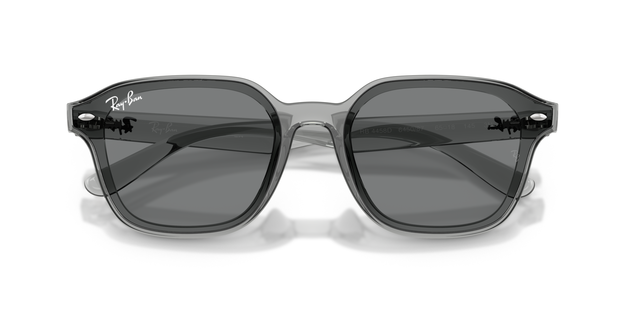 Ray - Ban Unisex Ray - Ban RB4458D 645087 Sunglasses Nylon Grey Brown Squared Norma