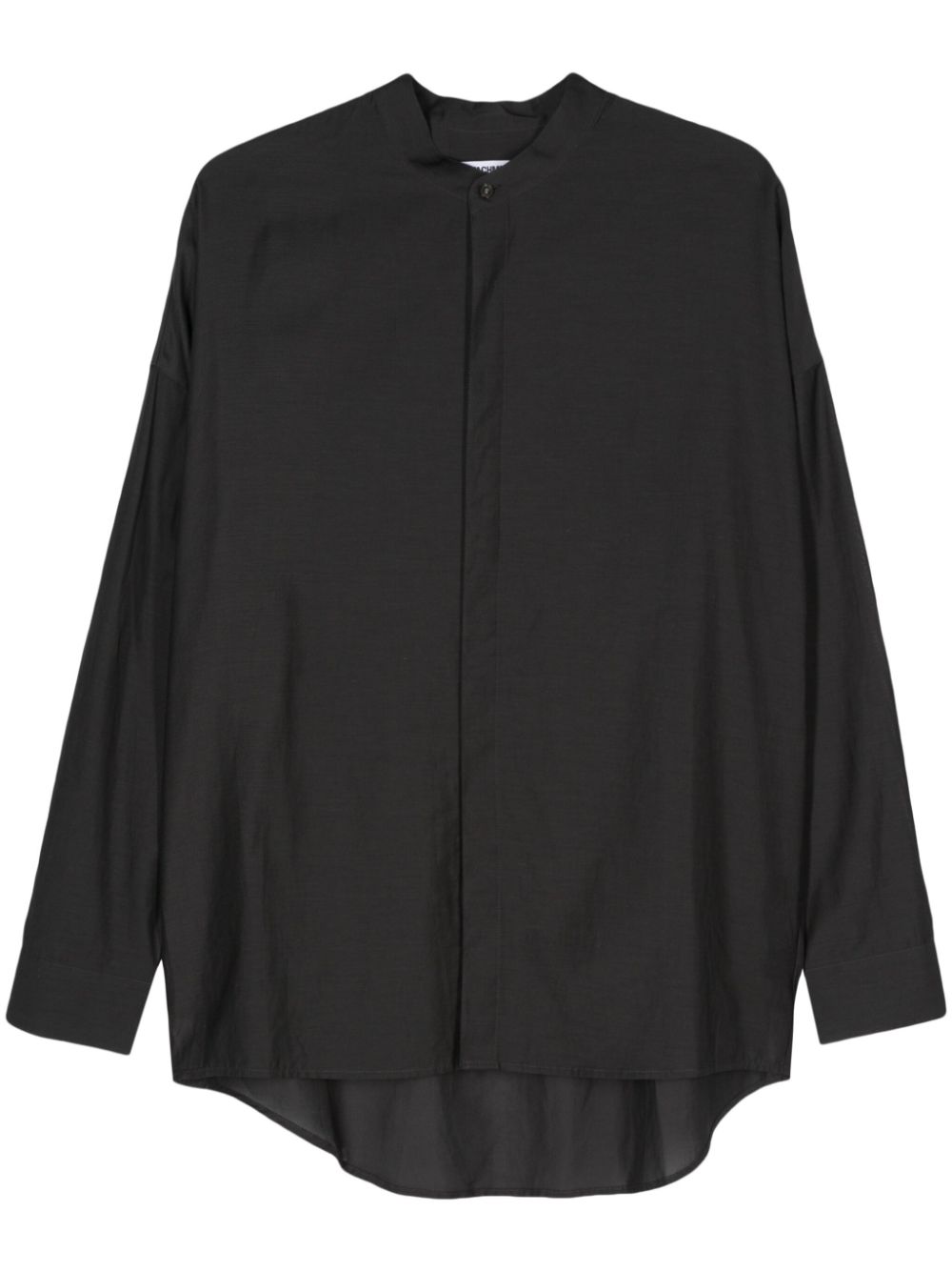 Band-collar shirt - Grey
