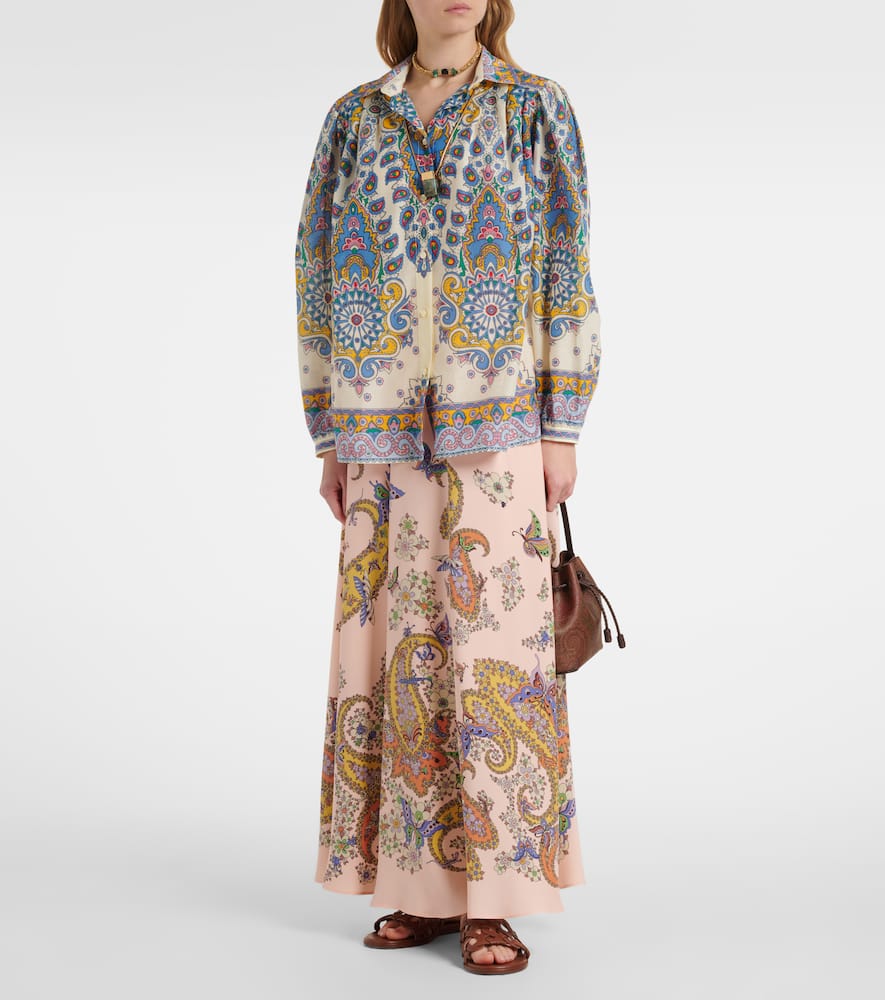 Paisley cotton and silk shirt
