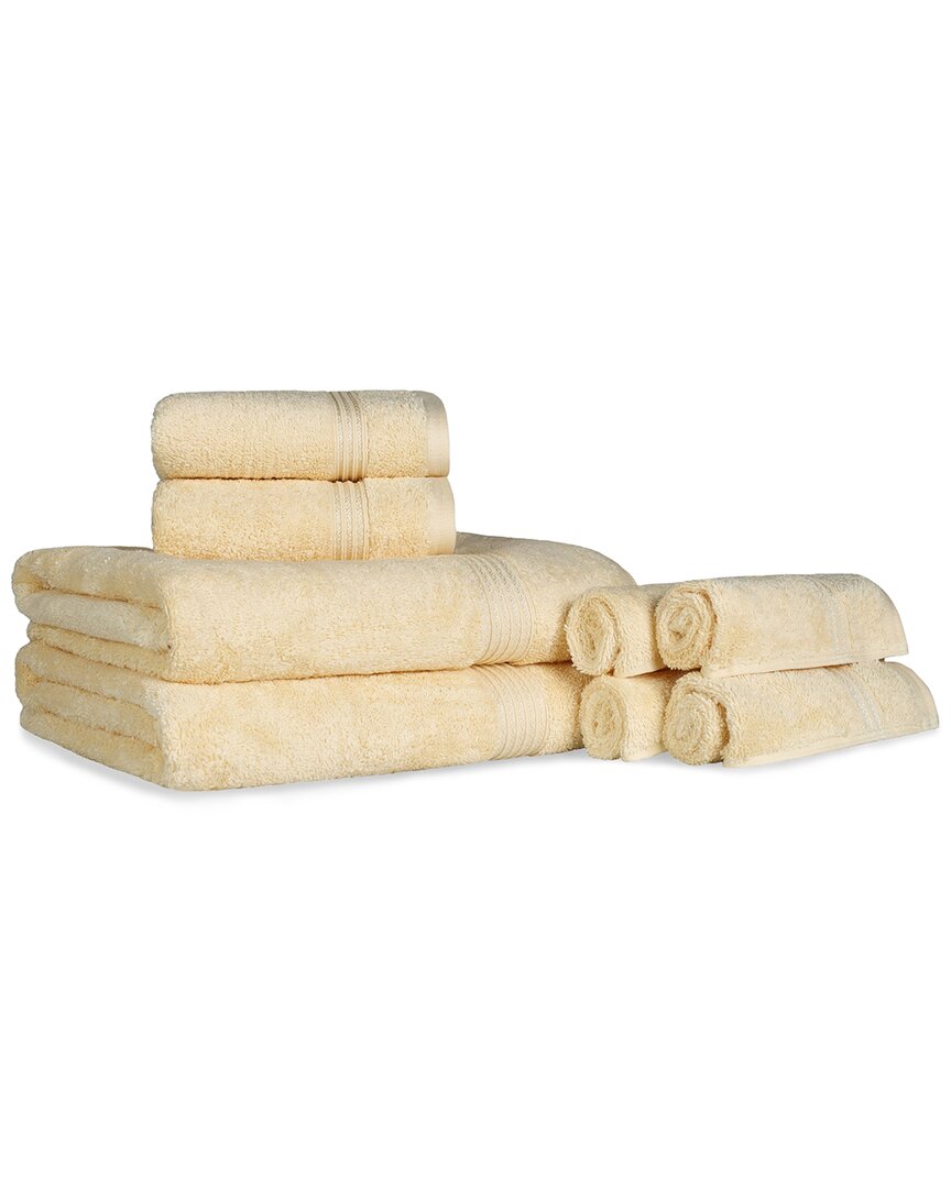 Ultra Soft Assorted 8pc Absorbent Egyptian Cotton Towel Set