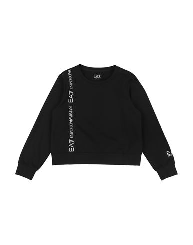 Ea7 Kid Girl Sweatshirt Black Size 10 Cotton