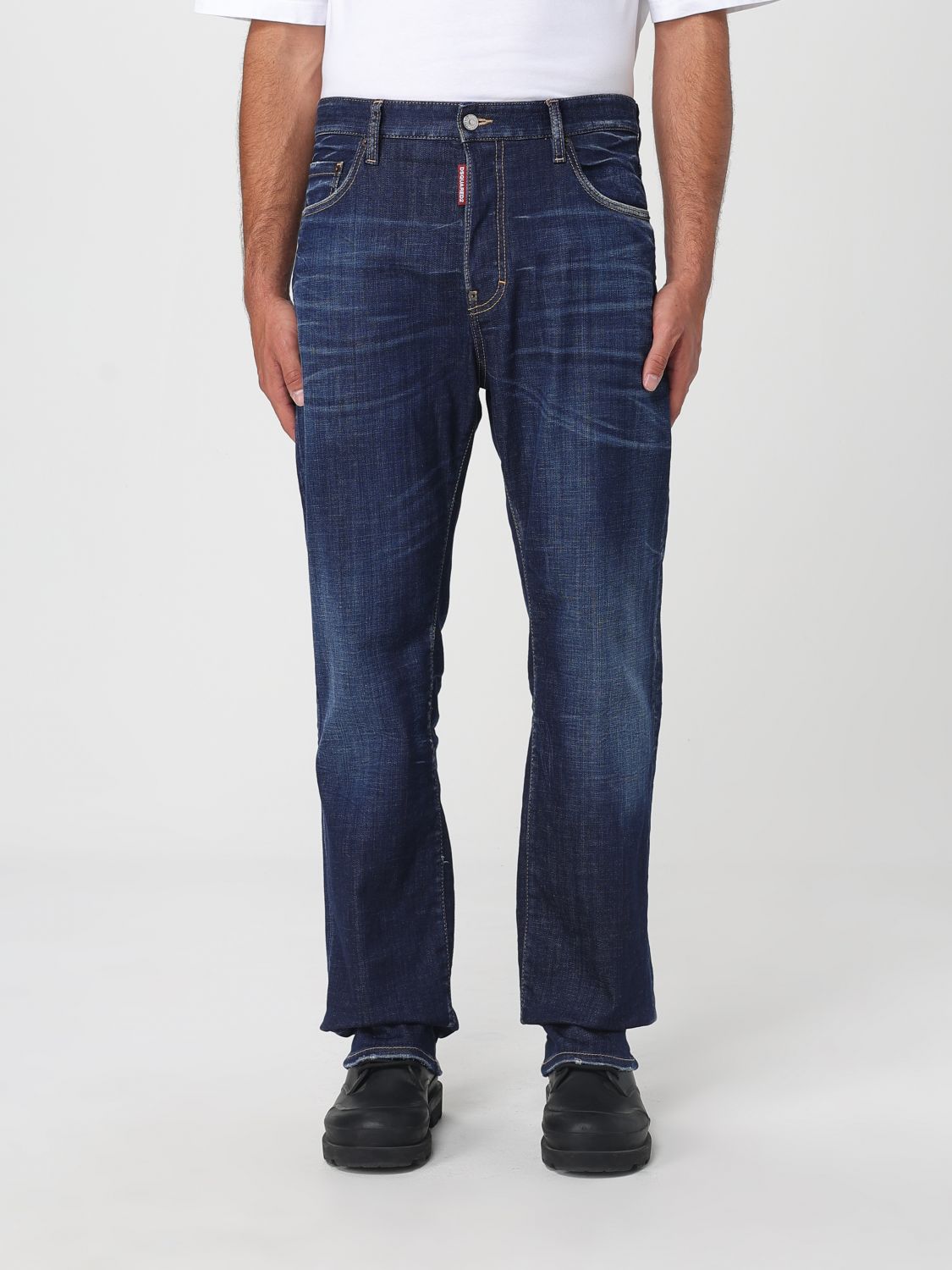 DSQUARED2 logo~tag jeans - Blue