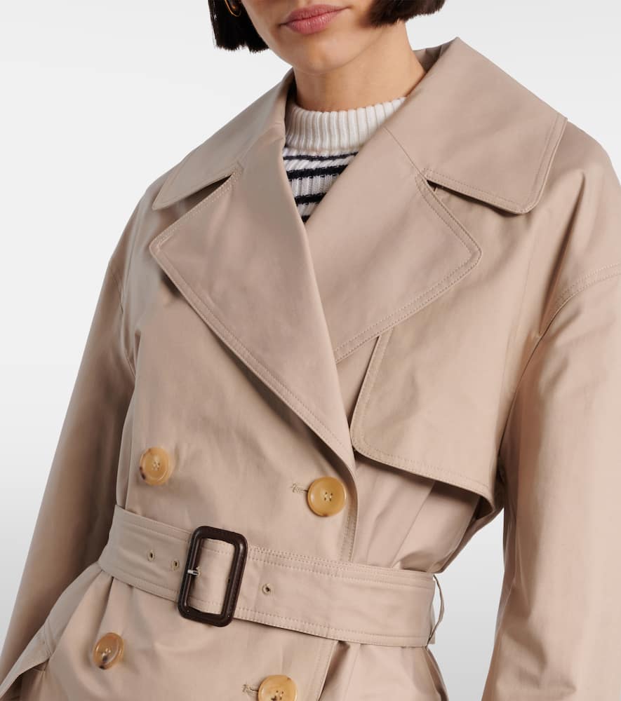Mtrench cotton-blend twill trench coat