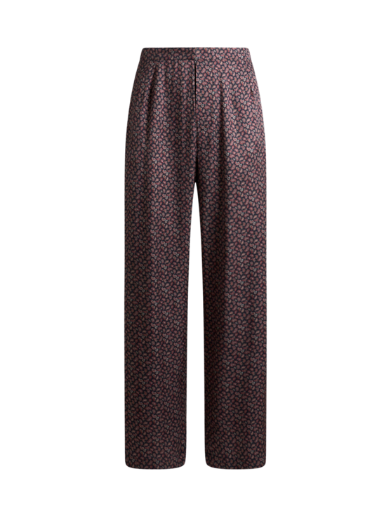 Trousers With Micro Paisley Motif