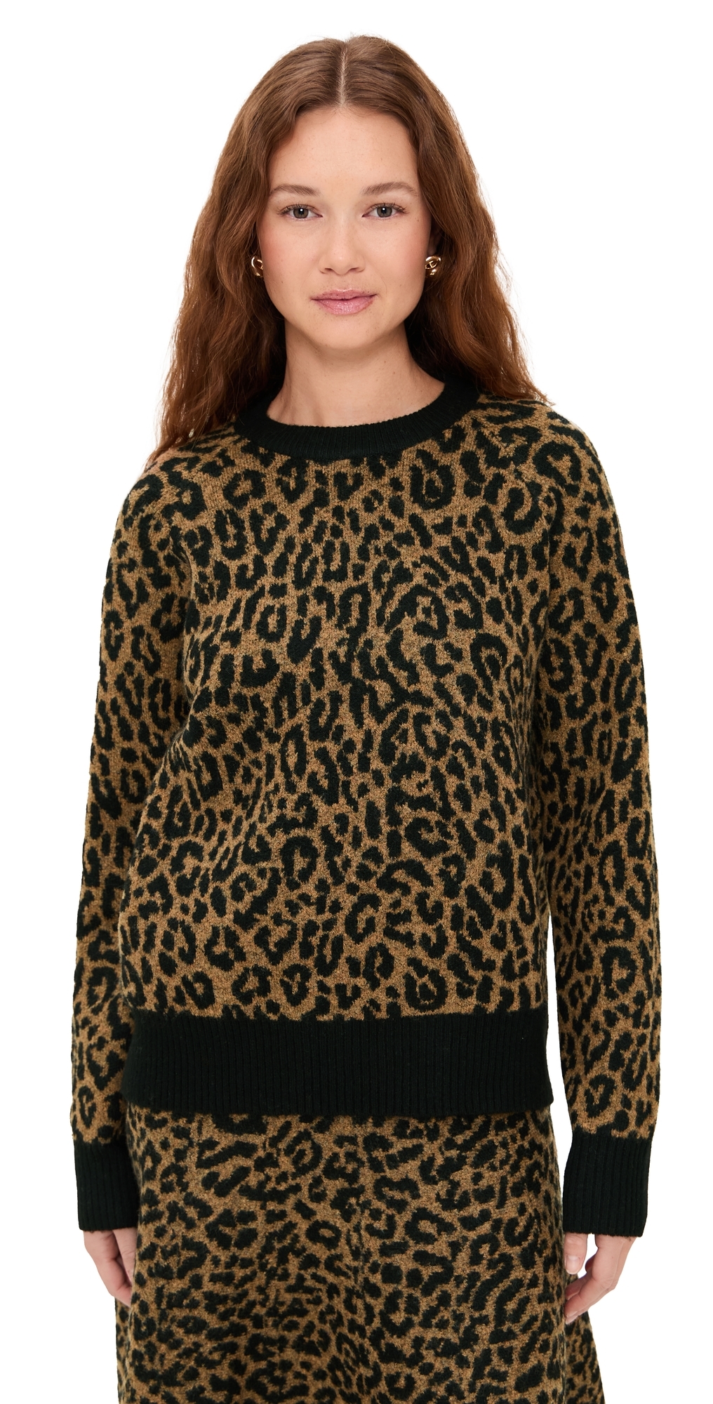 Cheetah Pullover Camel Cheetah