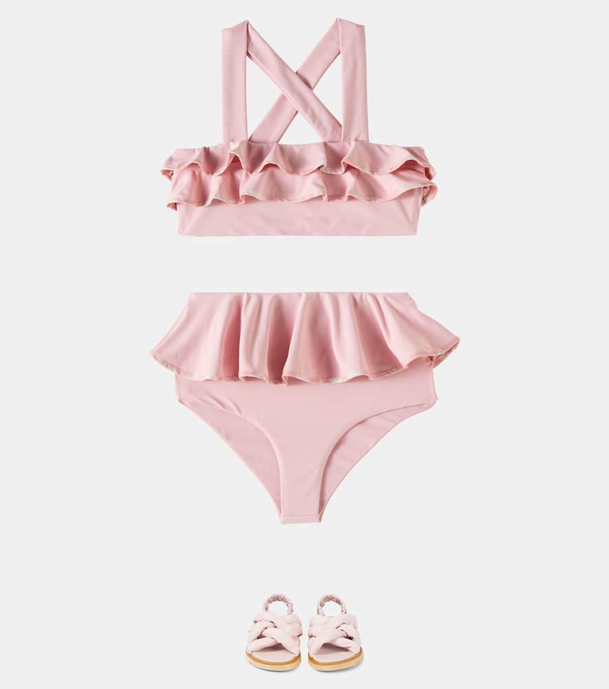 Aman ruffled bikini top