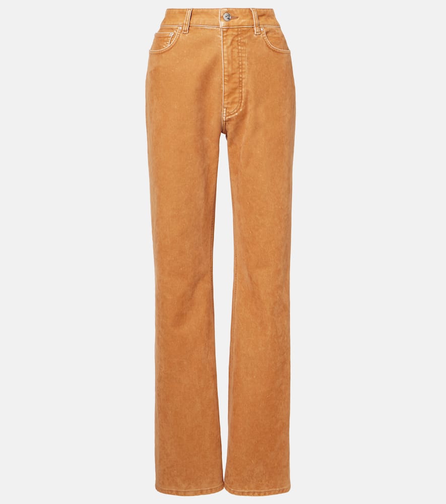 High-rise straight jeans