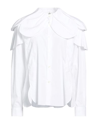 Woman Shirt White Size M Cotton