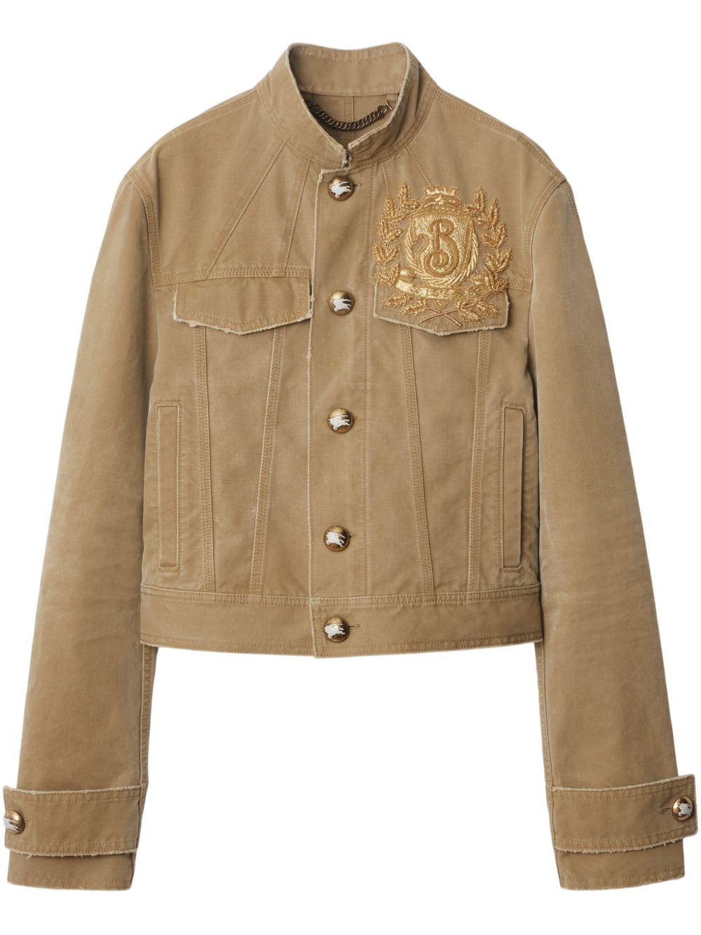 Burberry B crest jacket - Neutrals