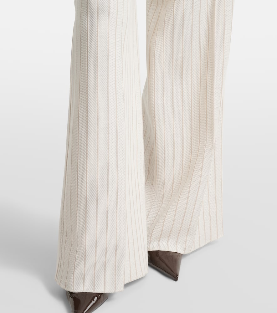 Osso striped cotton wide-leg pants
