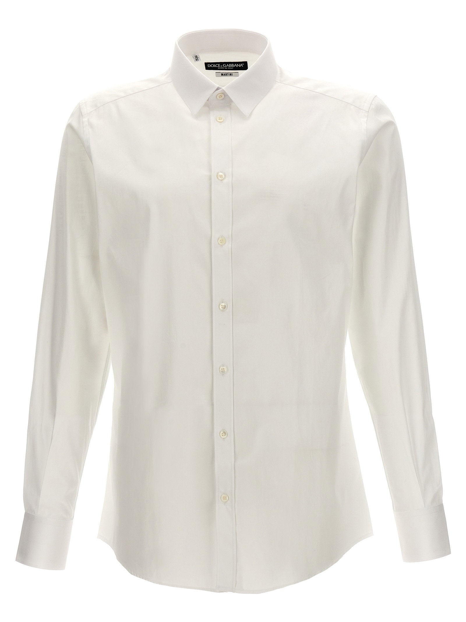 Logo-Embroidered Cotton Poplin Shirt — White