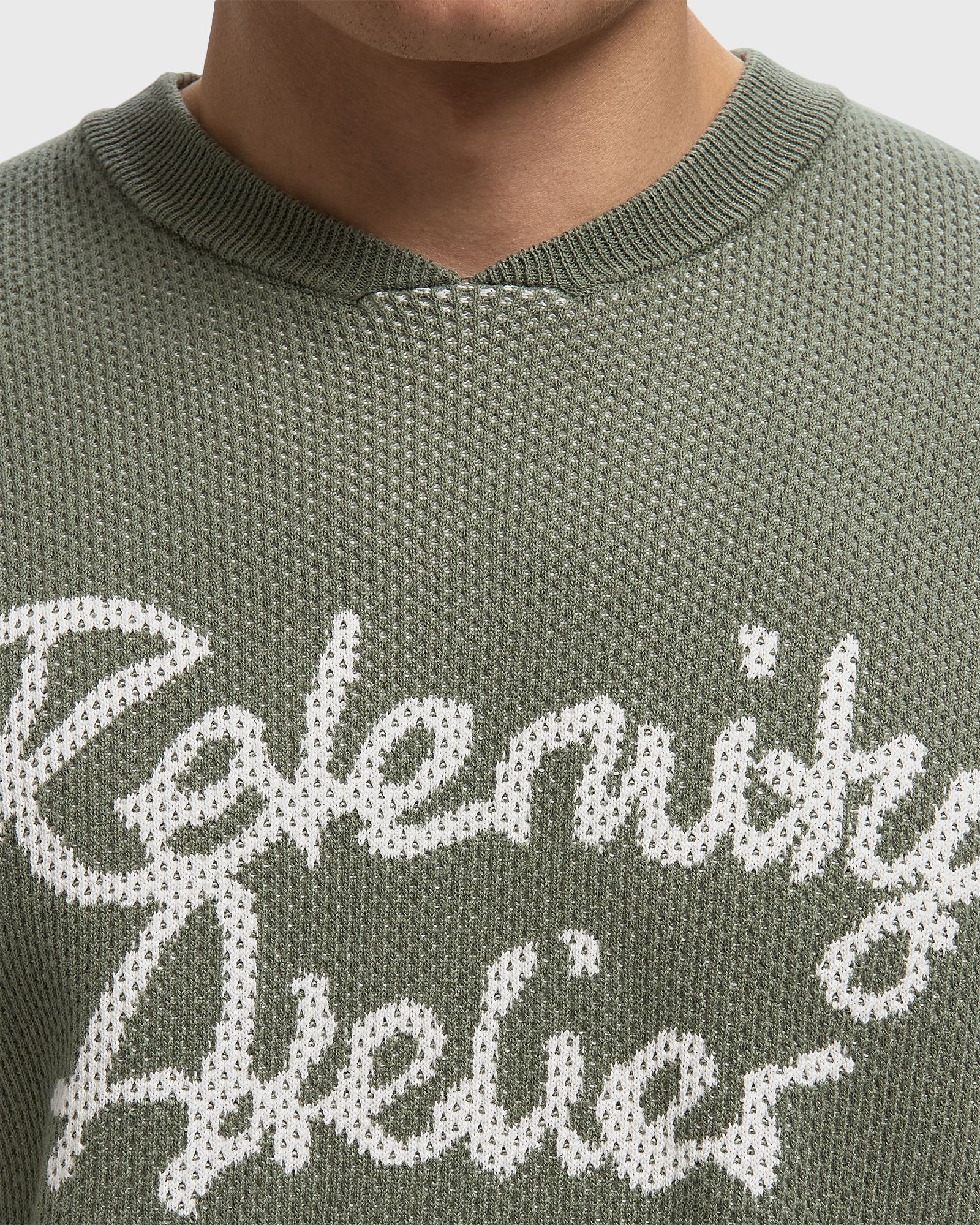 ATELIER KNIT JERSEY green male Longsleeves now available at BSTN
