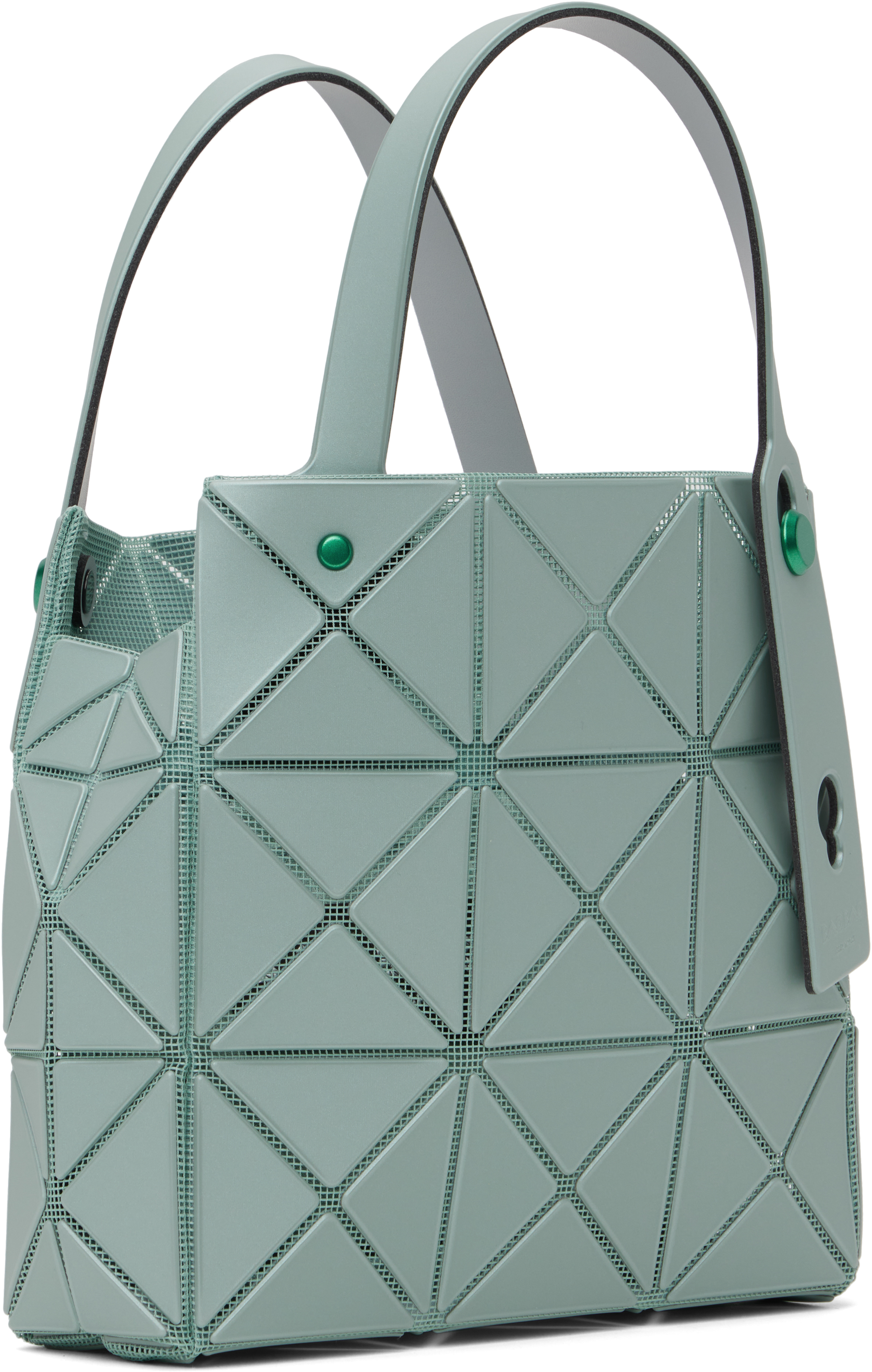 BAO BAO ISSEY MIYAKE Green Carat Small Tote