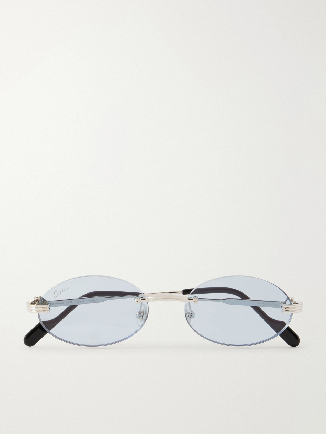 Rounded-frame Metal Sunglasses