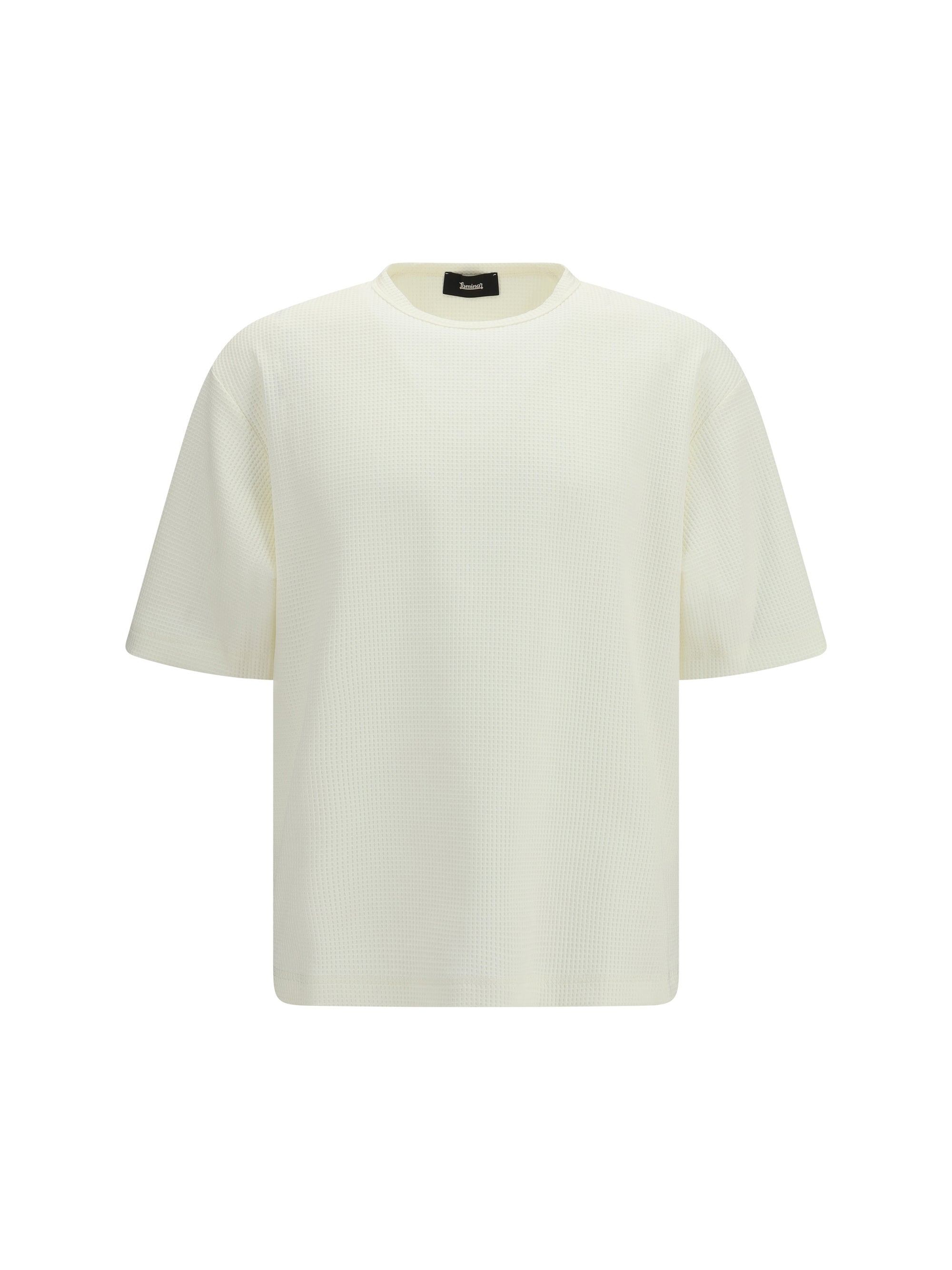 Textured Crewneck T-Shirt — White