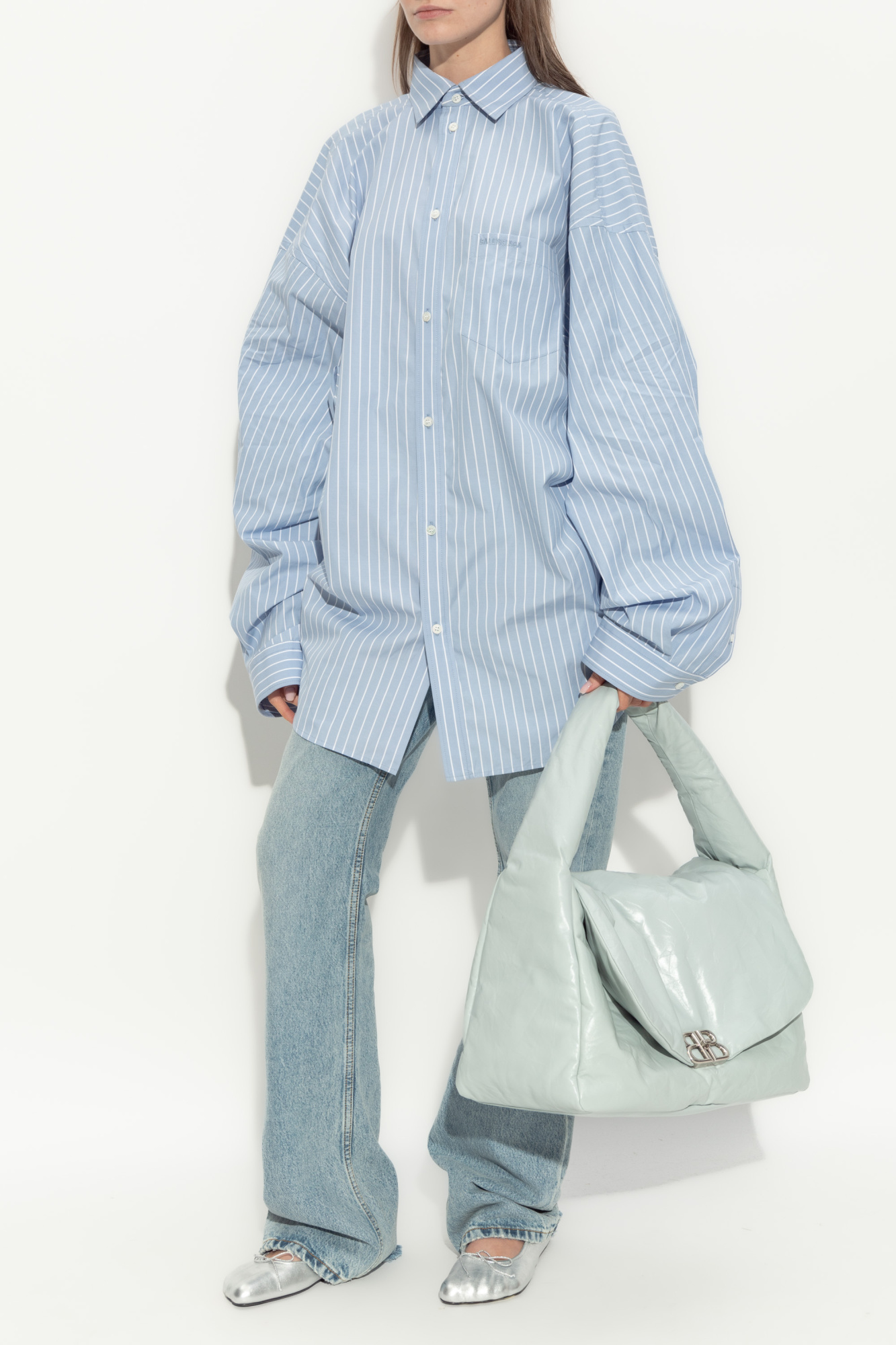 Jeans With A `vintage` Effect, Women's, Blue
