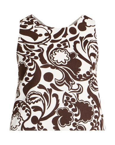 Woman Top White Size 6 Cotton, Elastane