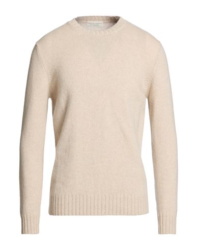 Man Sweater Sand Size 40 Cashmere