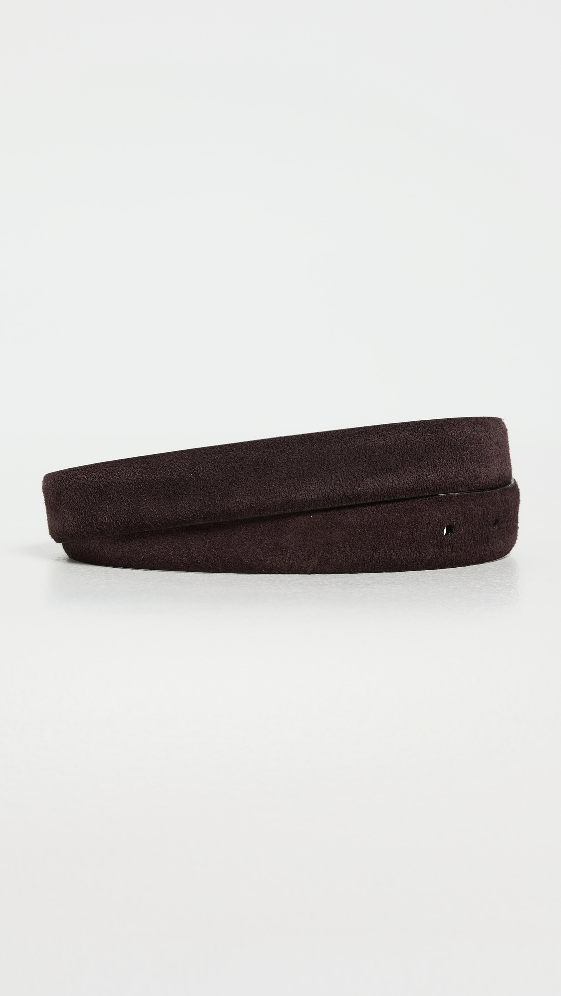 Elongated Buckle Belt Coffee Bean