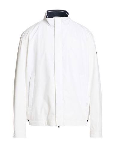 Man Jacket White Size XXL Polyester, Elastane