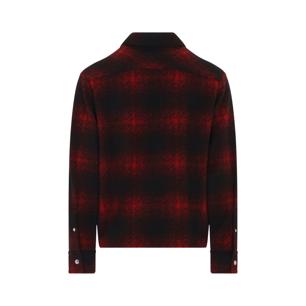Red Checked Shirt Jacket
