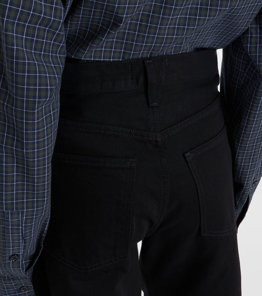 Luna Pieced mid-rise barrel-leg jeans