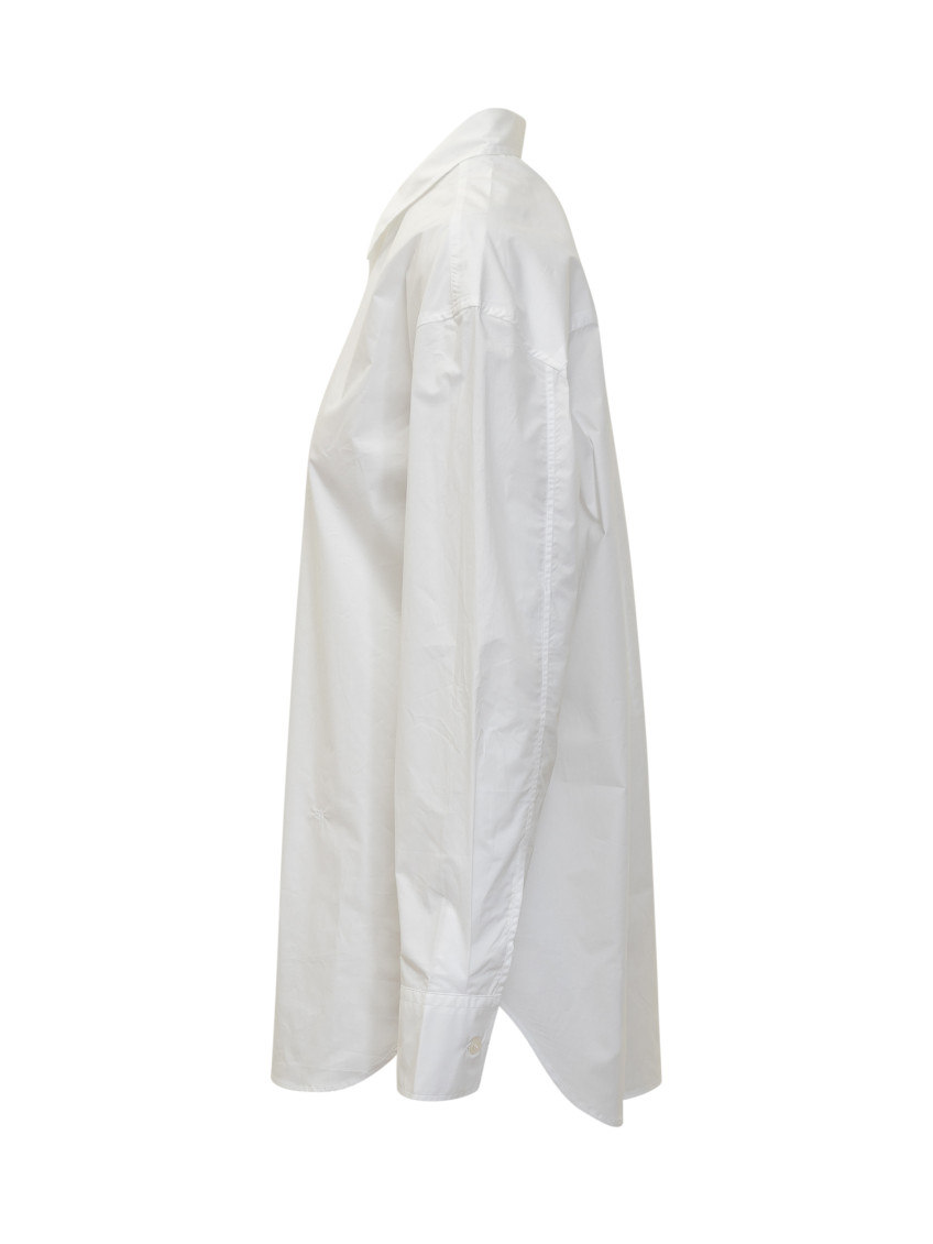 White Oversized Solid Shirt