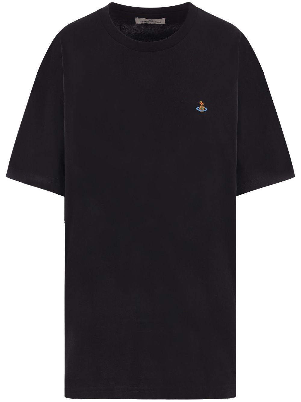 Orb-embroidered T-shirt - Black