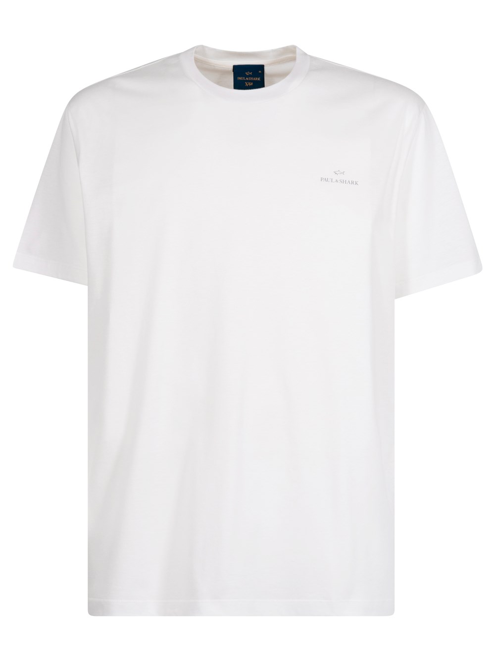 Cotton Blend T-Shirt With Tone-On-Tone Logo Print