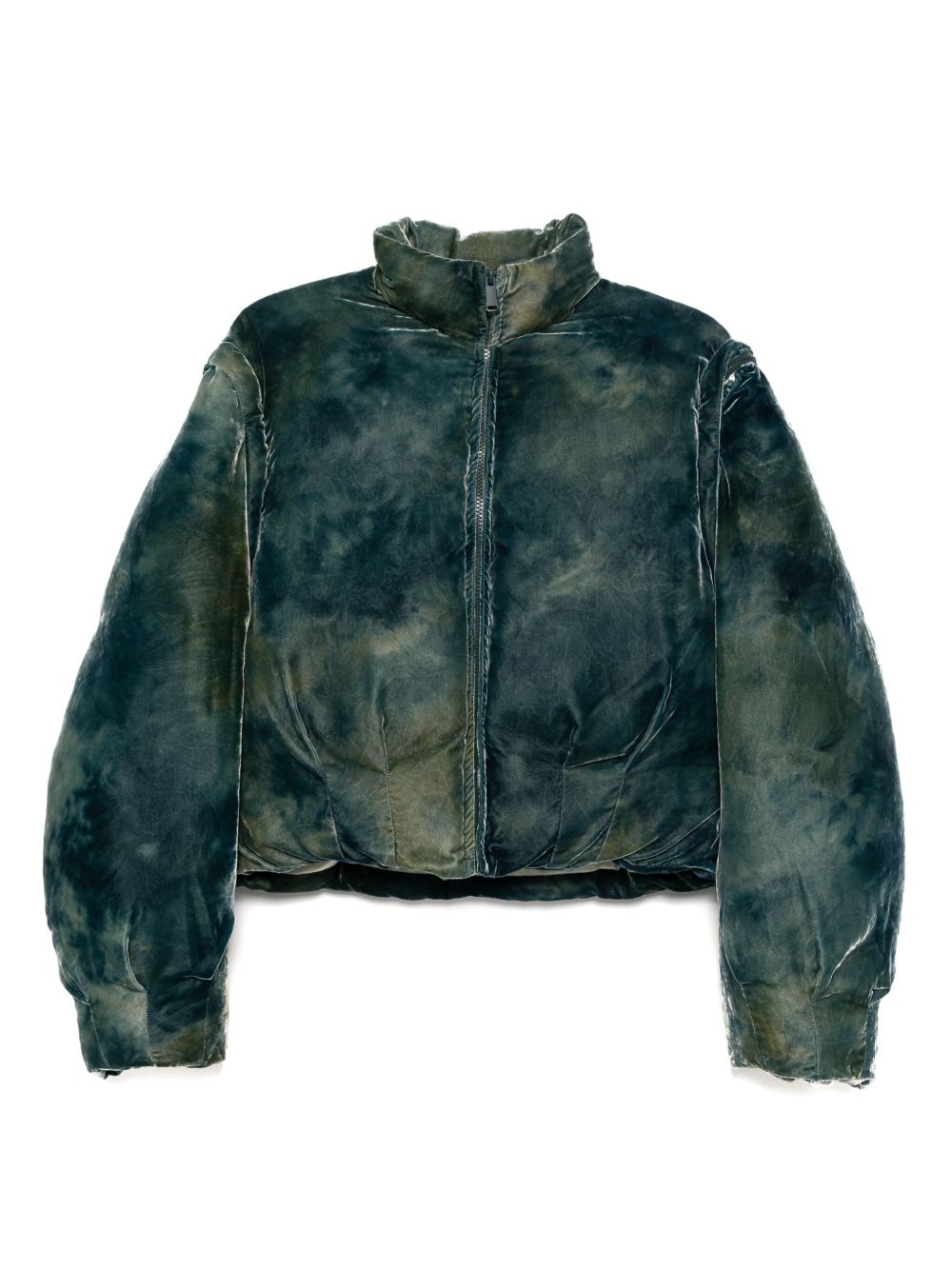 Velvet Puffer jacket - Green