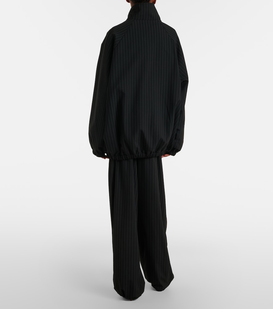 Oakdale pinstripe wide-leg pants