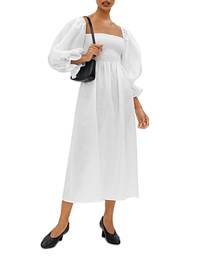 Atlanta Linen Smocked Dress