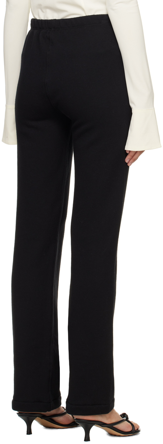 ÉTERNE Black Wide-Leg Lounge Pants