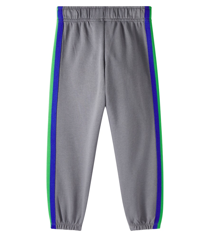 Embroidered cotton jersey sweatpants