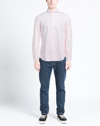 Man Shirt Light pink Size XXL Cotton