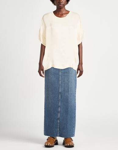 Use Curio Woman Top Cream Size 10 Rayon, Cupro