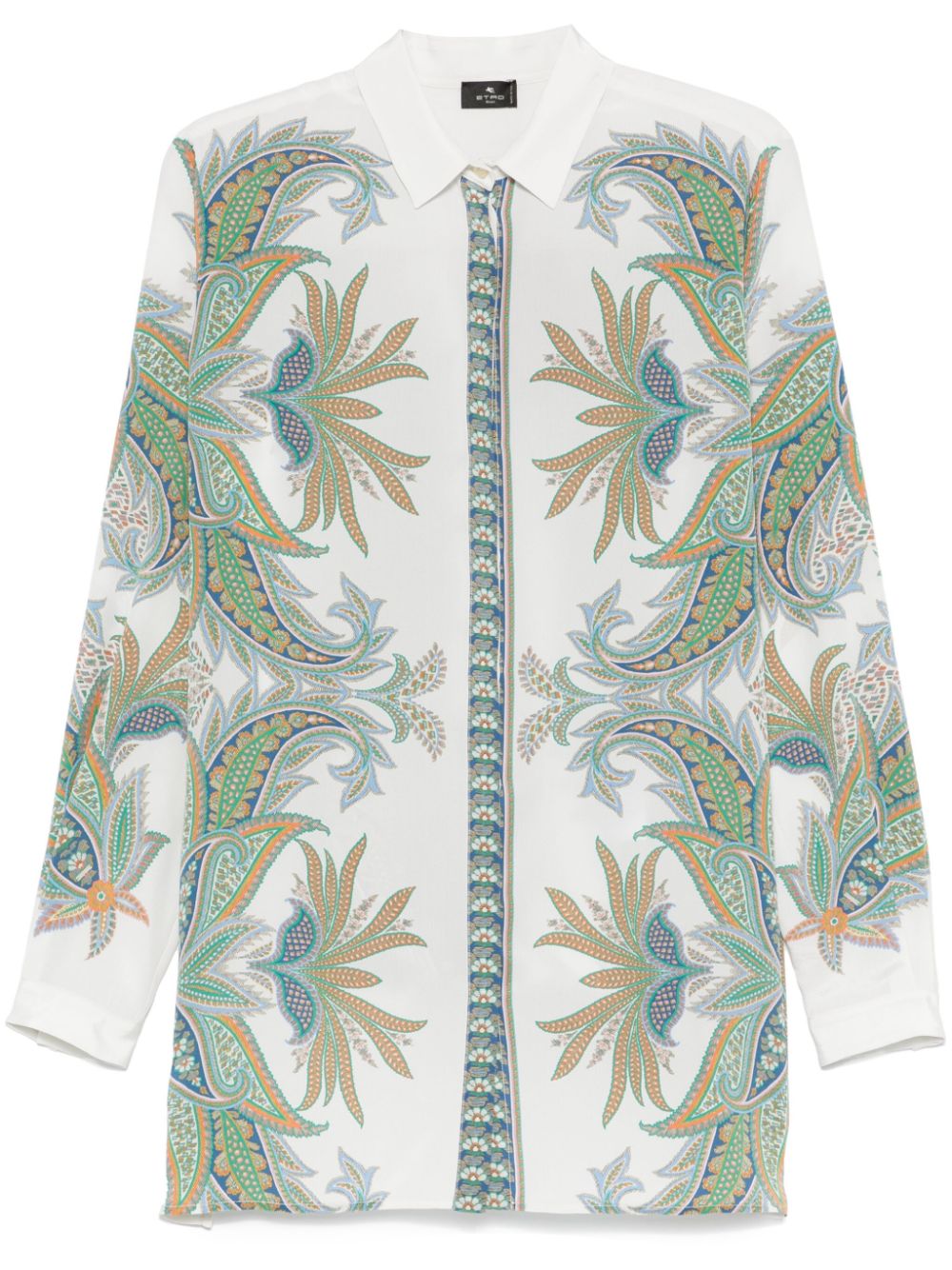 Paisley-print shirt - Blue