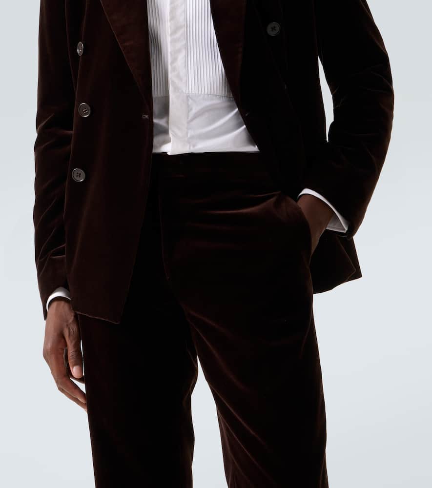 Gregory cotton velvet suit pants