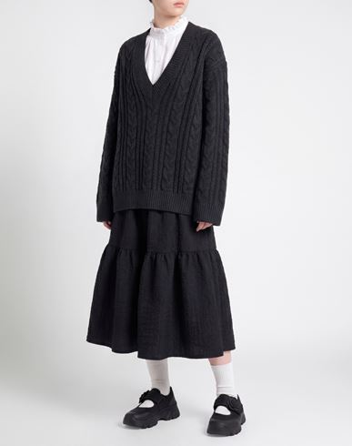 Woman Sweater Charcoal Size M Merino Wool
