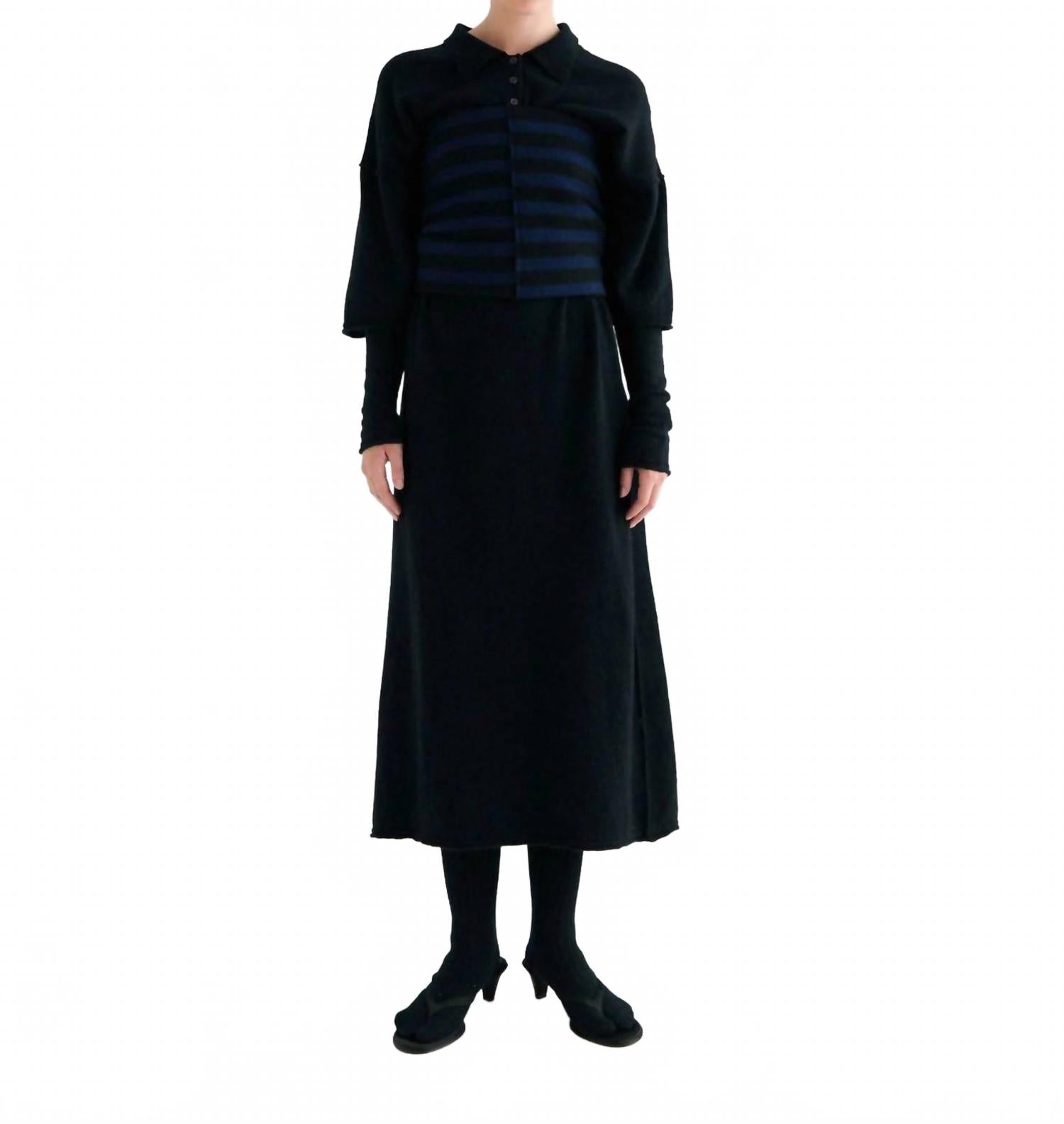 Yoyogi Polo Dress In Black